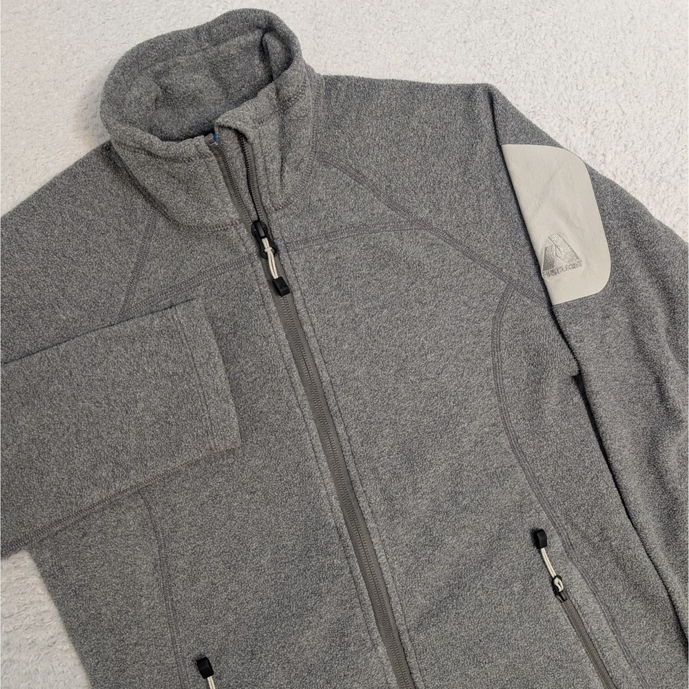 NEW! Eddie Bauer First Ascent Jacket Women XS Gray Fleece Full Zip Zip Pockets